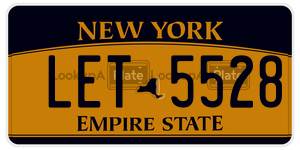 LET5528  license plate in NY