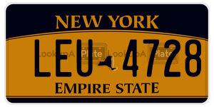 LEU4728  license plate in NY