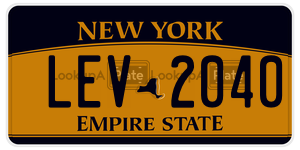 LEV2040  license plate in NY