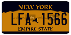 LFA1566 license plate in New York