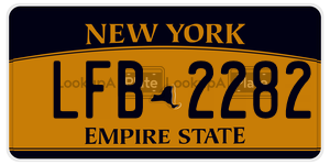 LFB2282  license plate in NY
