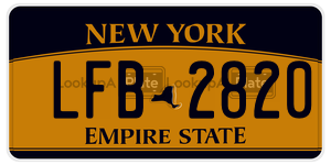 LFB2820 license plate in New York