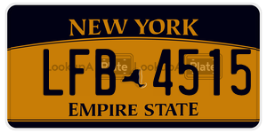 LFB4515  license plate in NY