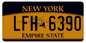 LFH6390  license plate in NY