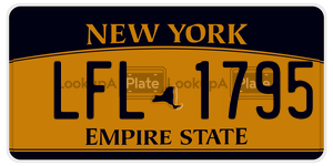 LFL1795  license plate in NY