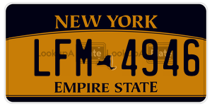 LFM4946 license plate in New York