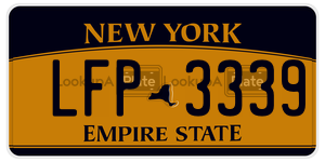 LFP3339  license plate in NY