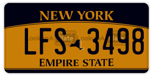 LFS3498  license plate in NY