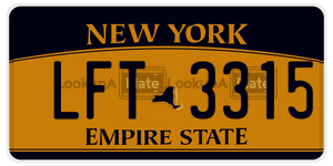 LFT3315  license plate in NY