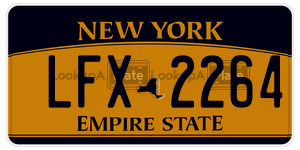 LFX2264  license plate in NY