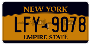 LFY9078  license plate in NY