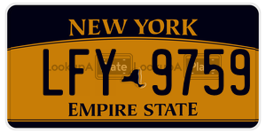 LFY9759  license plate in NY