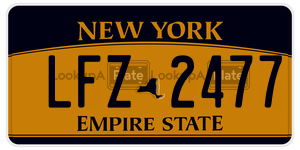 LFZ2477  license plate in NY