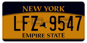 LFZ9547 license plate in New York