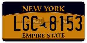 LGC8153  license plate in NY