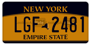 LGF2481  license plate in NY