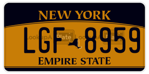 LGF8959 license plate in New York