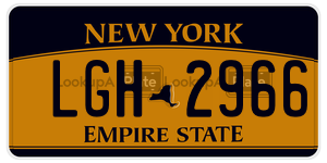 LGH2966  license plate in NY