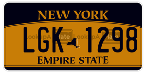 LGK1298  license plate in NY