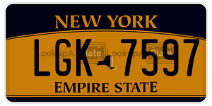 LGK7597 license plate in New York