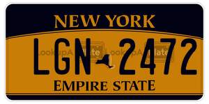 LGN2472 license plate in New York