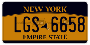 LGS6658 license plate in New York