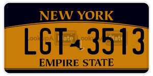LGT3513  license plate in NY