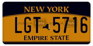 LGT5716 license plate in New York