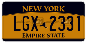 LGX2331  license plate in NY