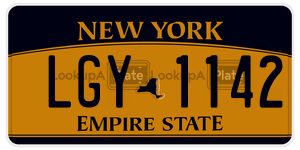 LGY1142  license plate in NY