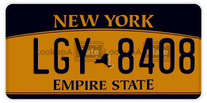 LGY8408  license plate in NY