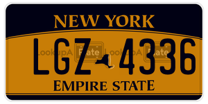 LGZ4336  license plate in NY
