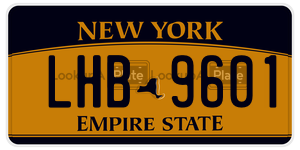 LHB9601 license plate in New York