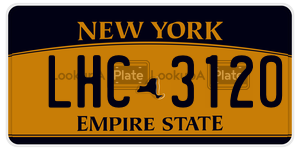 LHC3120  license plate in NY