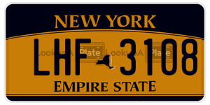 LHF3108  license plate in NY