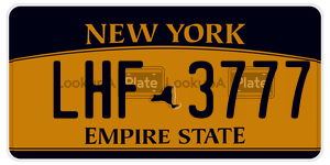 LHF3777  license plate in NY