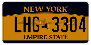 LHG3304  license plate in NY