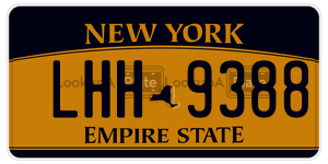 LHH9388  license plate in NY
