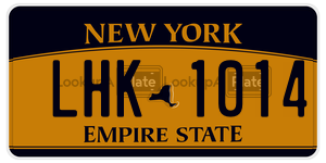LHK1014  license plate in NY