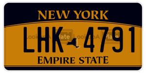 LHK4791  license plate in NY