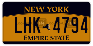 LHK4794  license plate in NY