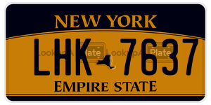 LHK7637  license plate in NY