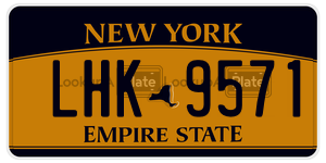 LHK9571  license plate in NY