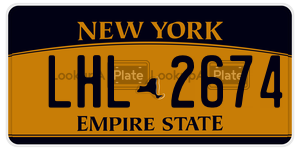 LHL2674  license plate in NY