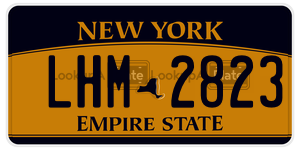LHM2823  license plate in NY