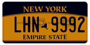 LHN9992  license plate in NY