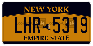 LHR5319  license plate in NY