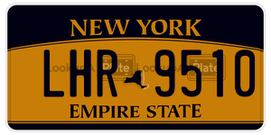 LHR9510  license plate in NY