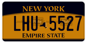 LHU5527  license plate in NY