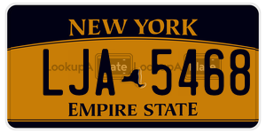 LJA5468  license plate in NY